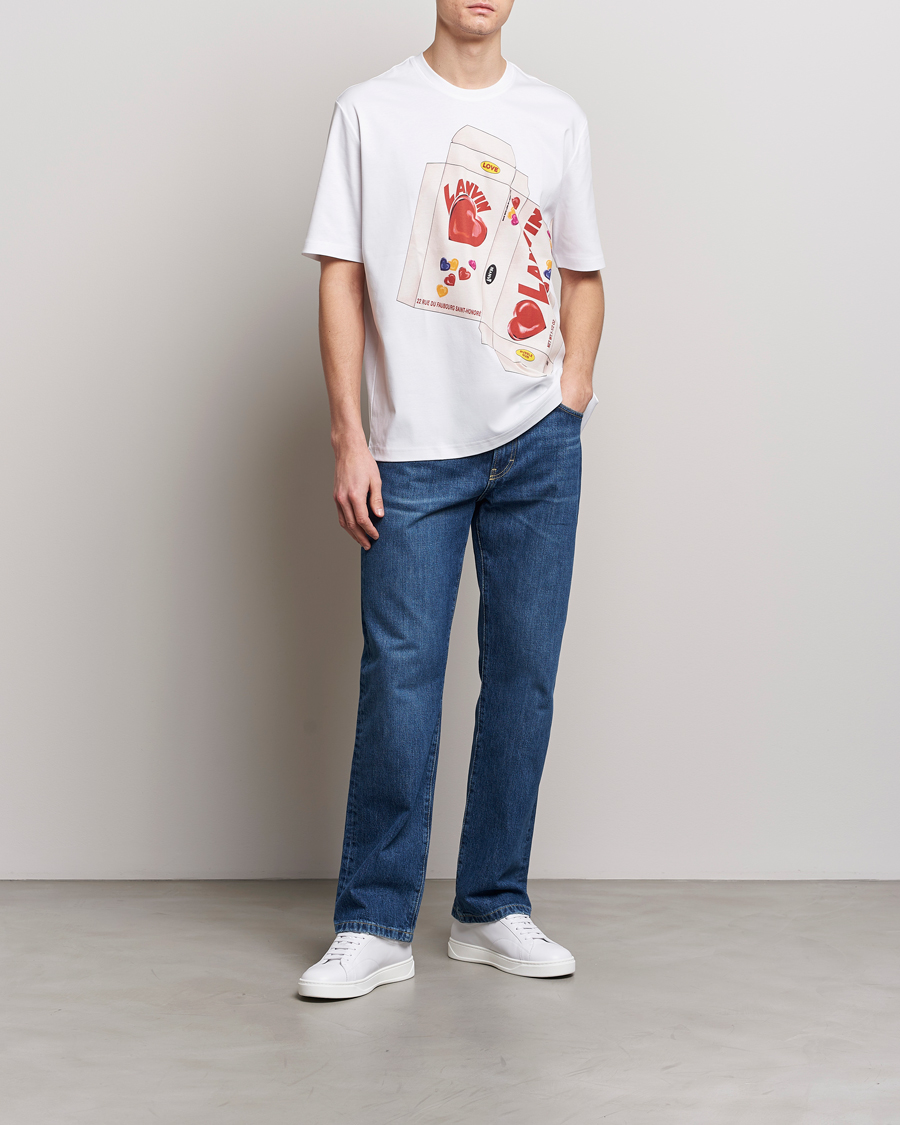 Men | T-Shirts | Lanvin | Bonbon Printed T-Shirt Optic White