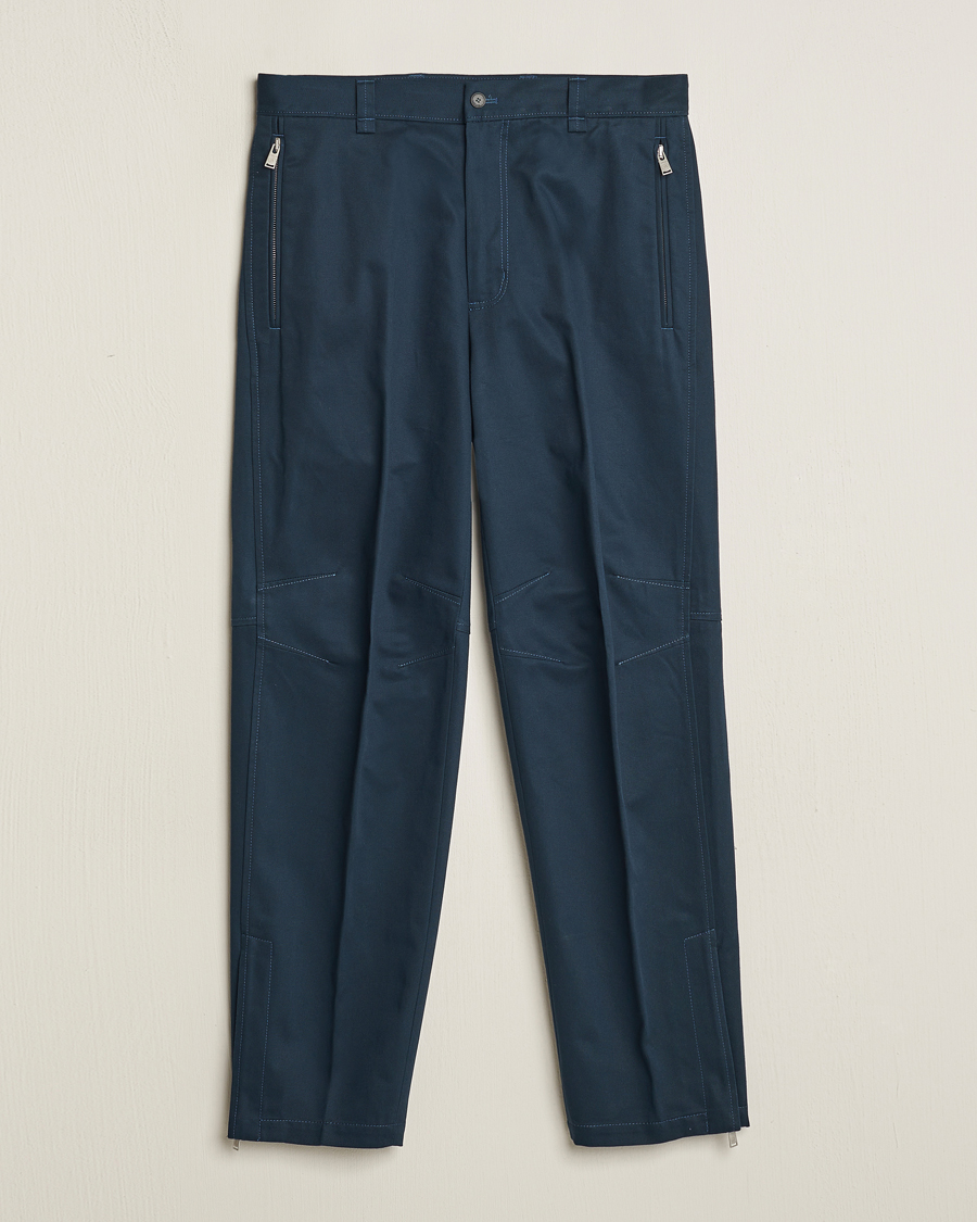 Men | Trousers | Lanvin | Biker Pants Navy