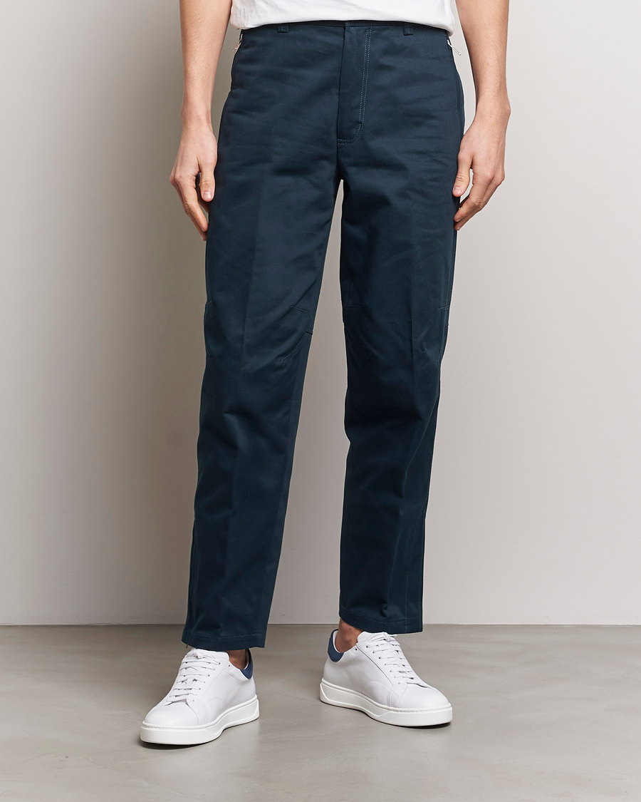 Men | Trousers | Lanvin | Biker Pants Navy