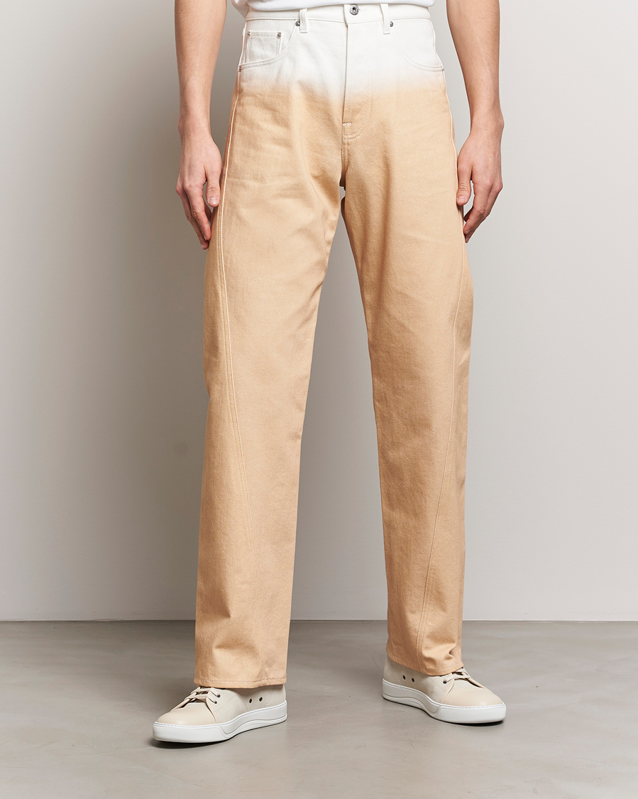 Men | Trousers | Lanvin | Degrade Twisted Pants Vanilla
