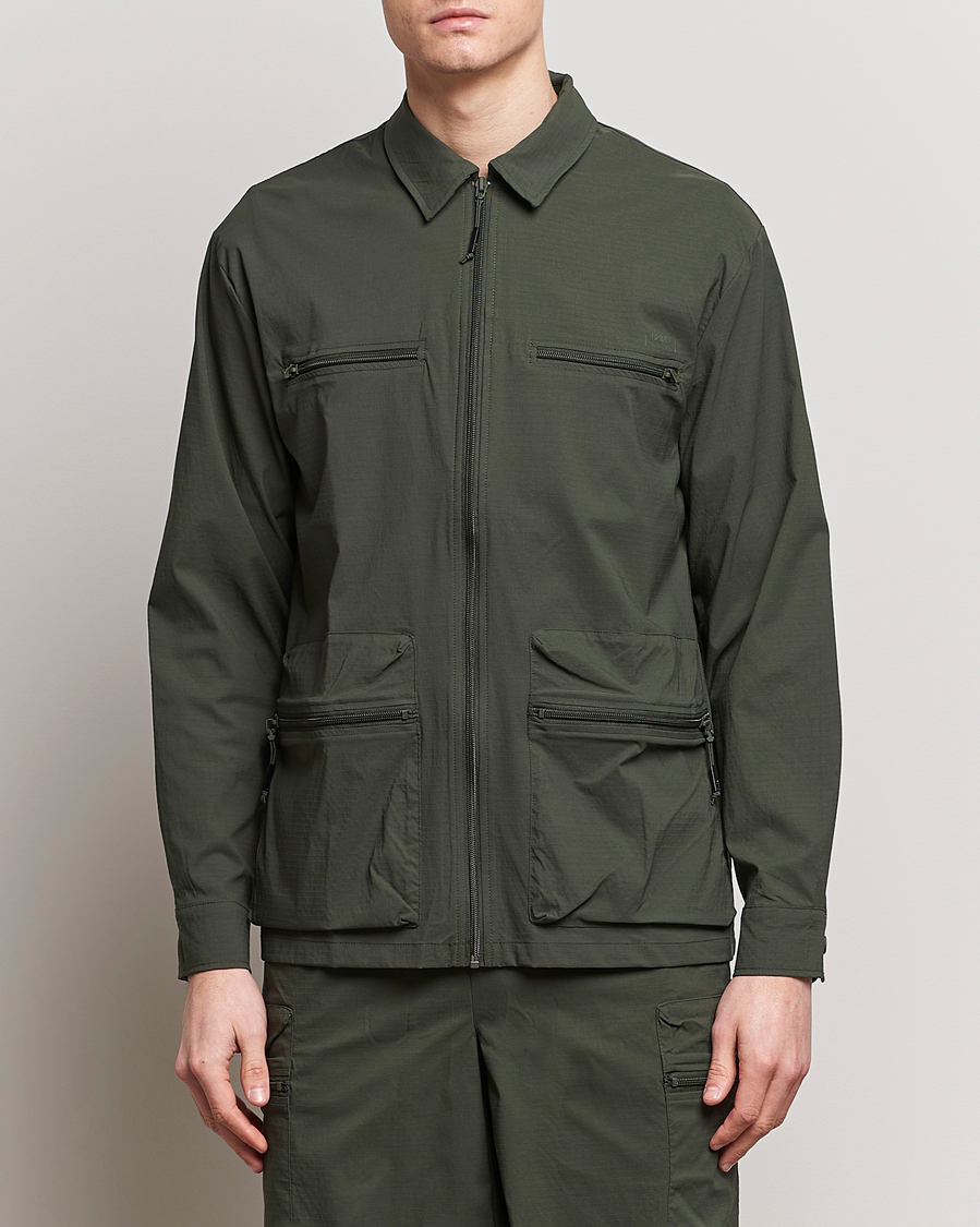Men | Shirts | RAINS | Tomar Ripstop Overshirt Green