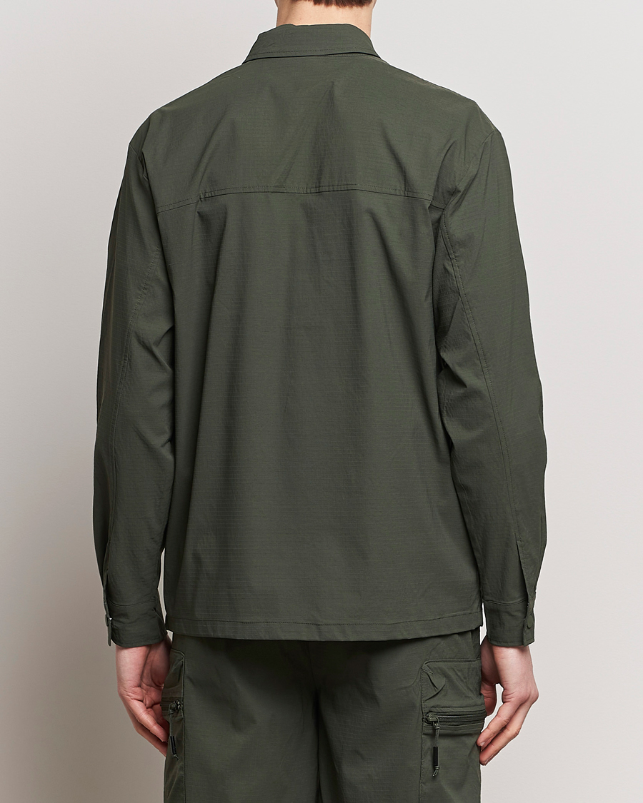 Men | Shirts | RAINS | Tomar Ripstop Overshirt Green
