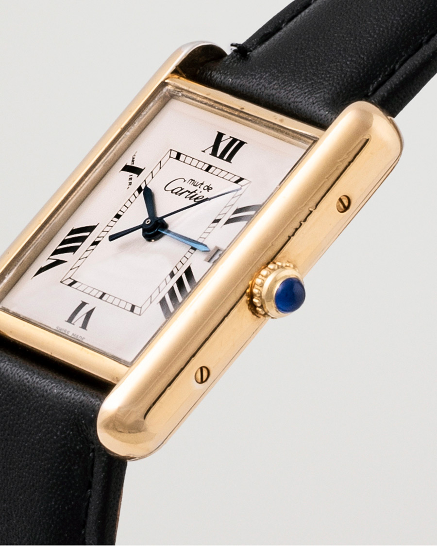 Men | Cartier Pre-Owned Tank Must XL 2413 Gold | Cartier Pre-Owned | Tank Must XL 2413 Gold