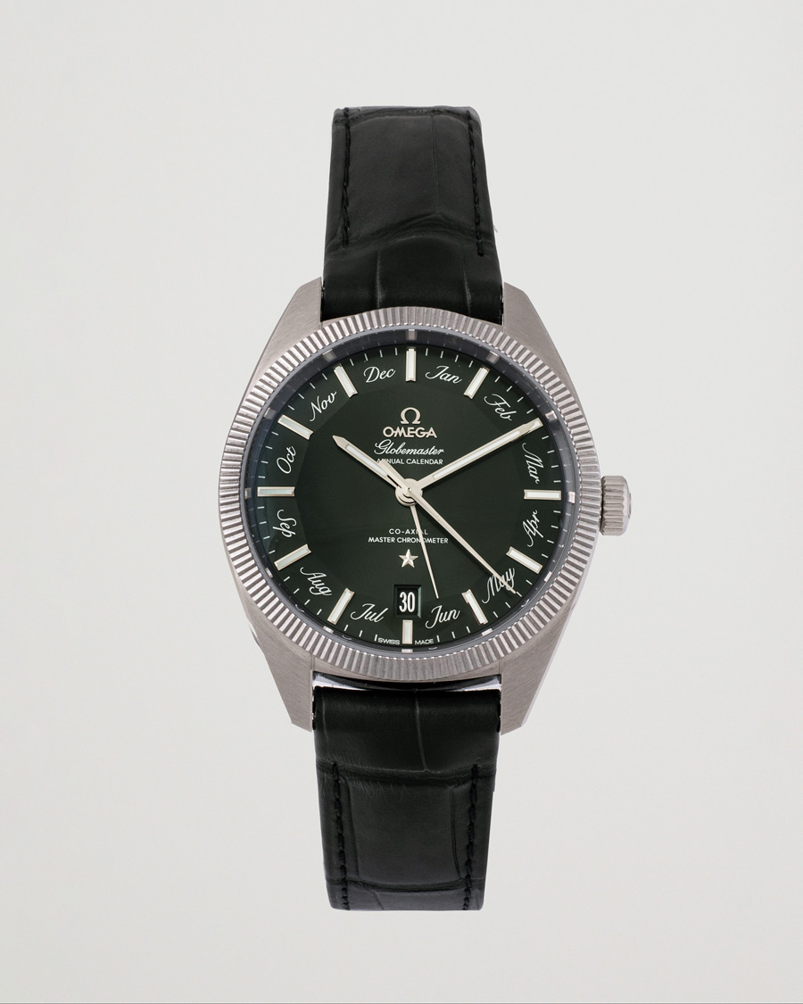 Men | Omega Pre-Owned Constellation Globemaster Green Silver | Omega Pre-Owned | Constellation Globemaster Green Silver