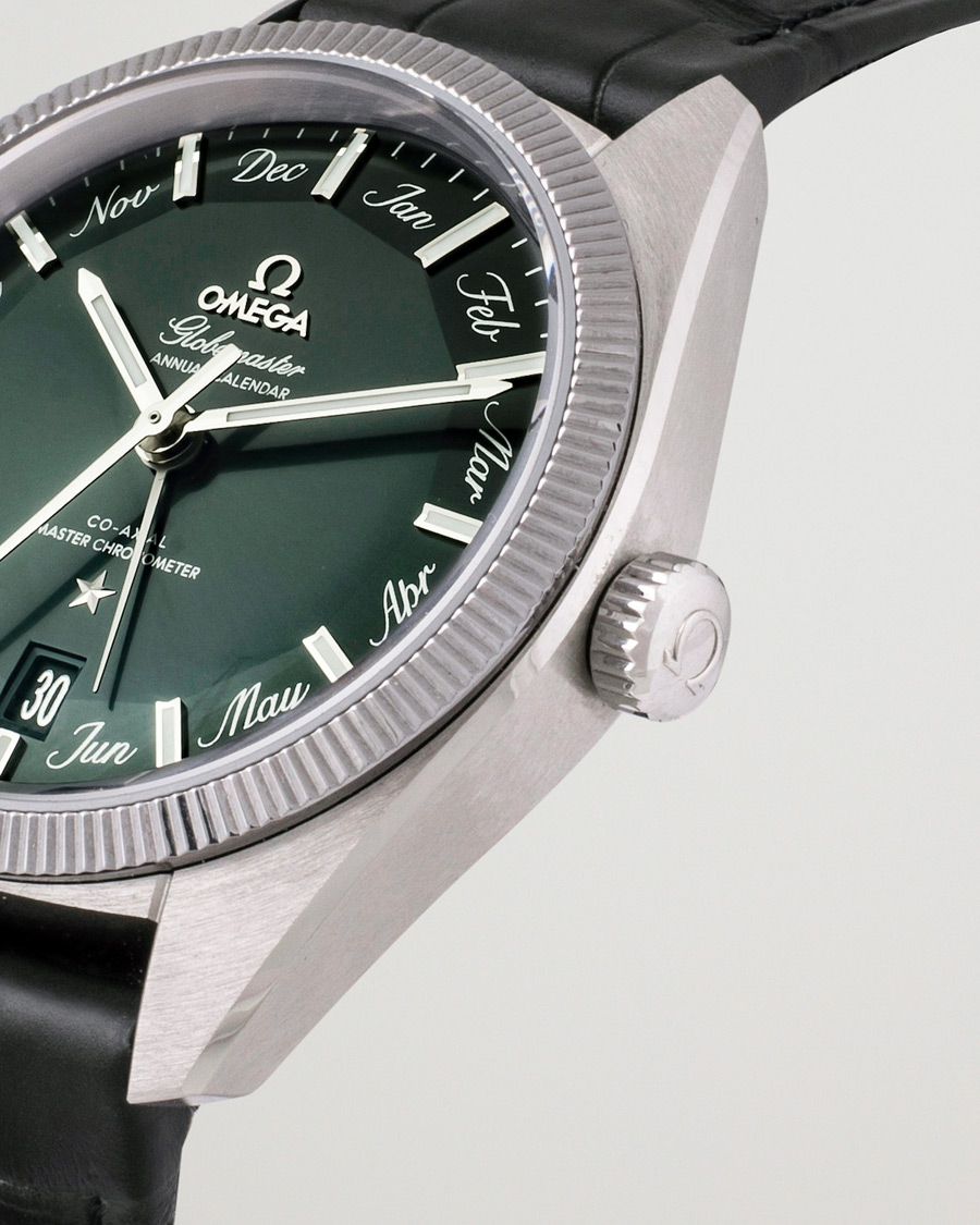 Men | Omega Pre-Owned Constellation Globemaster Green Silver | Omega Pre-Owned | Constellation Globemaster Green Silver