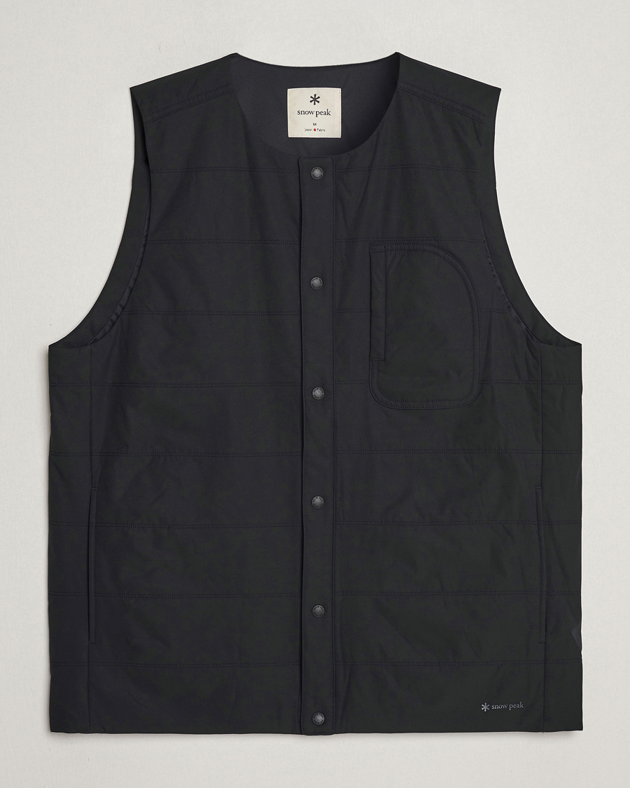 Men | Coats & Jackets | Snow Peak | Flexible Insulated Vest Black