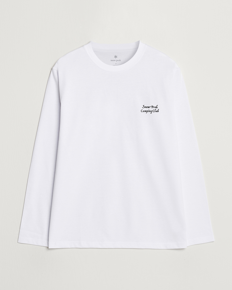 Men | T-Shirts | Snow Peak | Camping Club Long Sleeve T-Shirt White