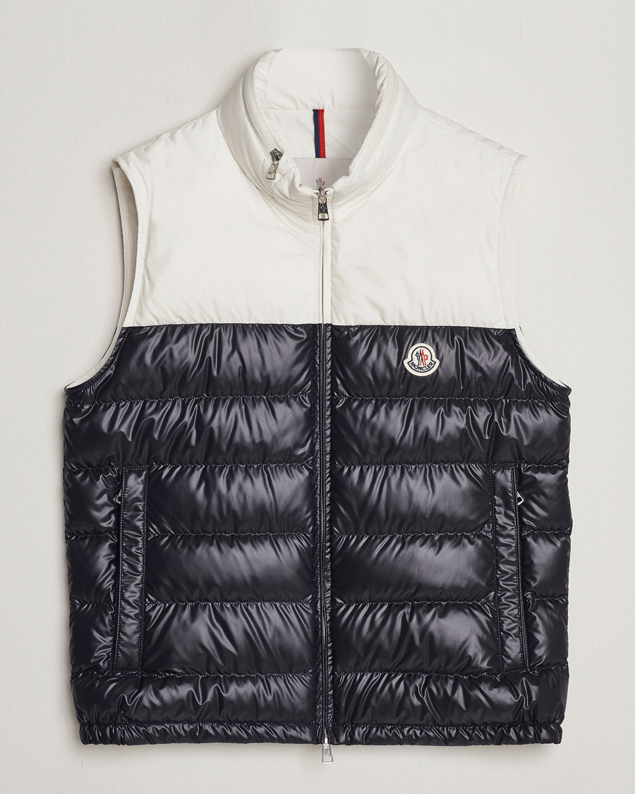 Men | Coats & Jackets | Moncler | Cerces Vest White/Black