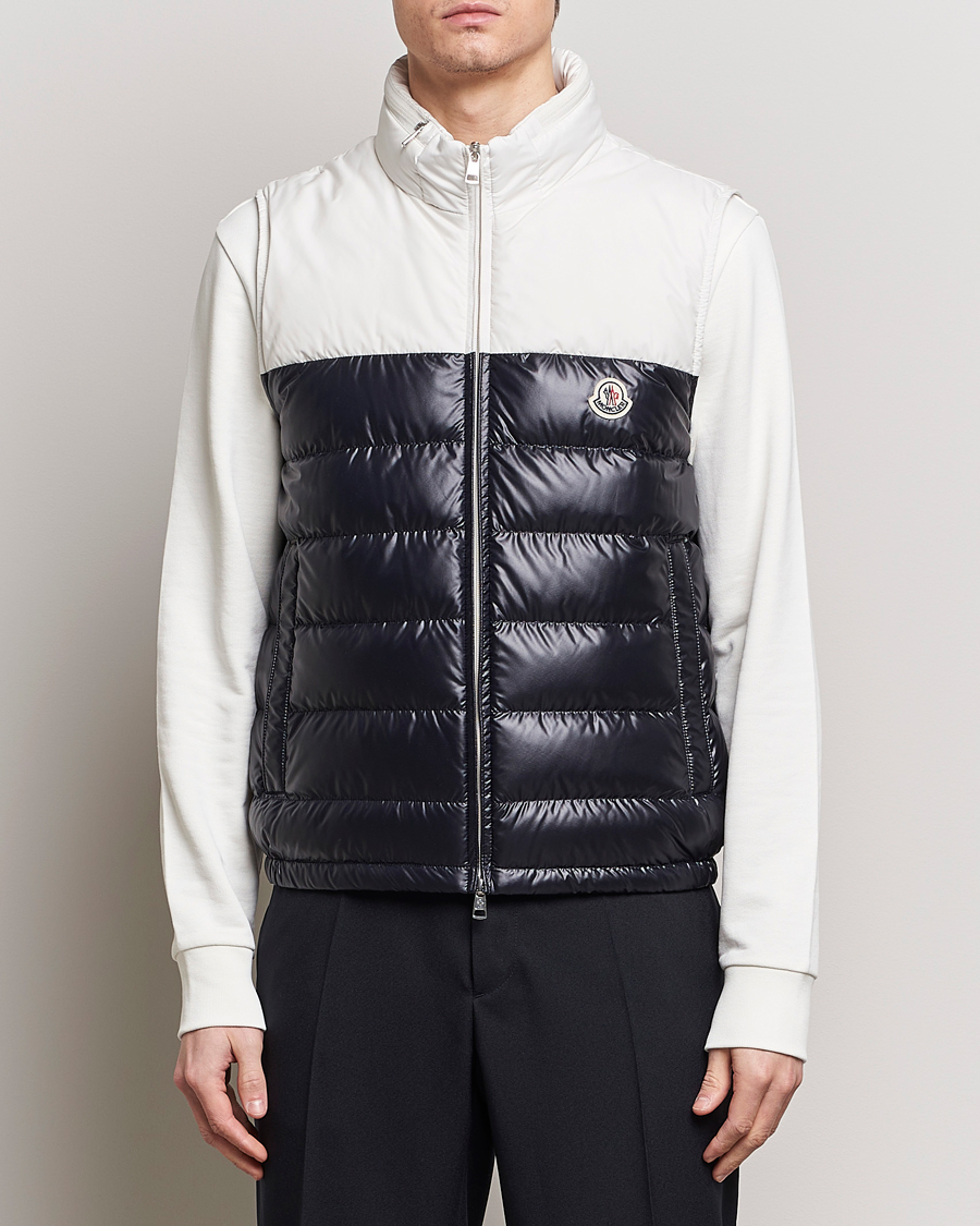 Men | Coats & Jackets | Moncler | Cerces Vest White/Black