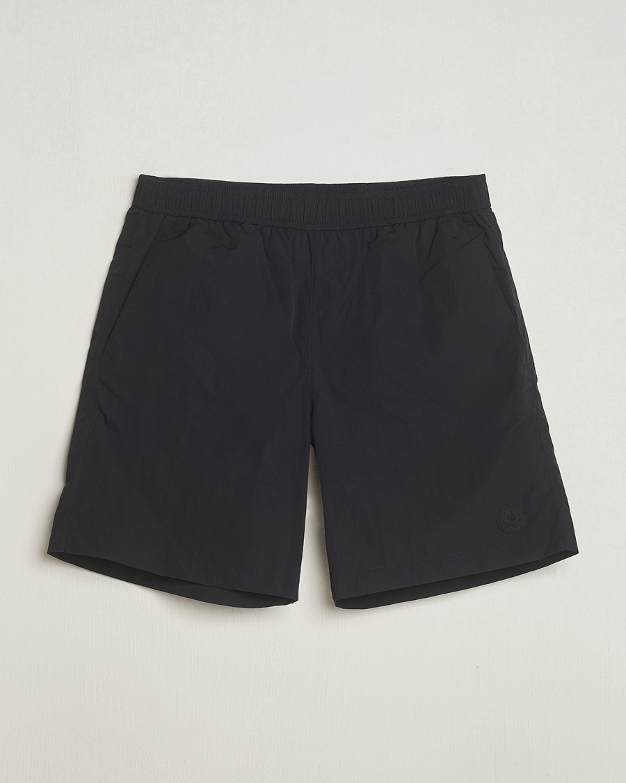 Men | Swimwear | Moncler | Lettering Logo Swim Shorts Black