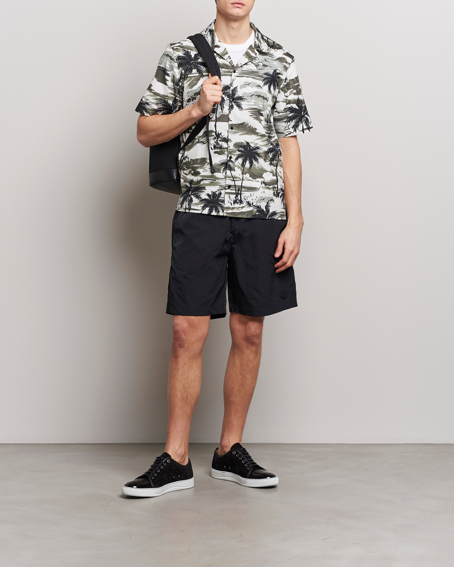 Men | Swimwear | Moncler | Lettering Logo Swim Shorts Black