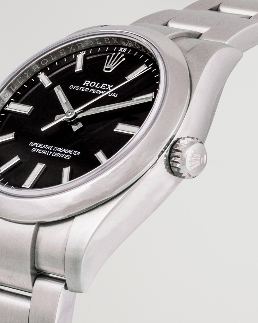 Men | Rolex Pre-Owned Oyster Perpetual 124200 Silver | Rolex Pre-Owned | Oyster Perpetual 124200 Silver