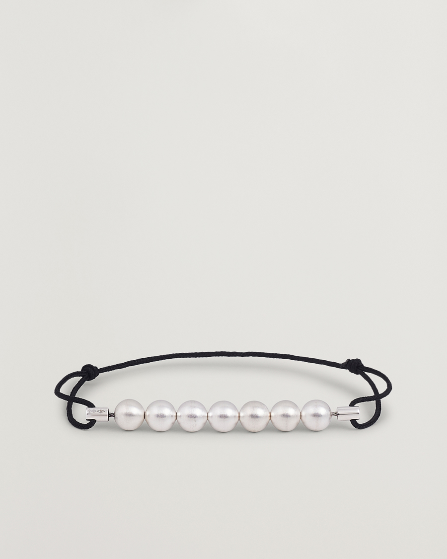 Men | Jewellery | LE GRAMME | 7 Beads Cord Braclet Sterling Silver 13g