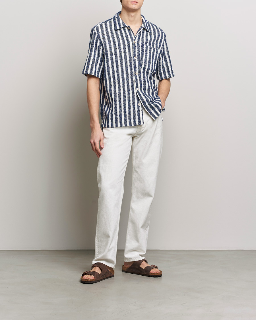 Men | Shirts | Sunflower | Spacey Shirt Navy Stripe