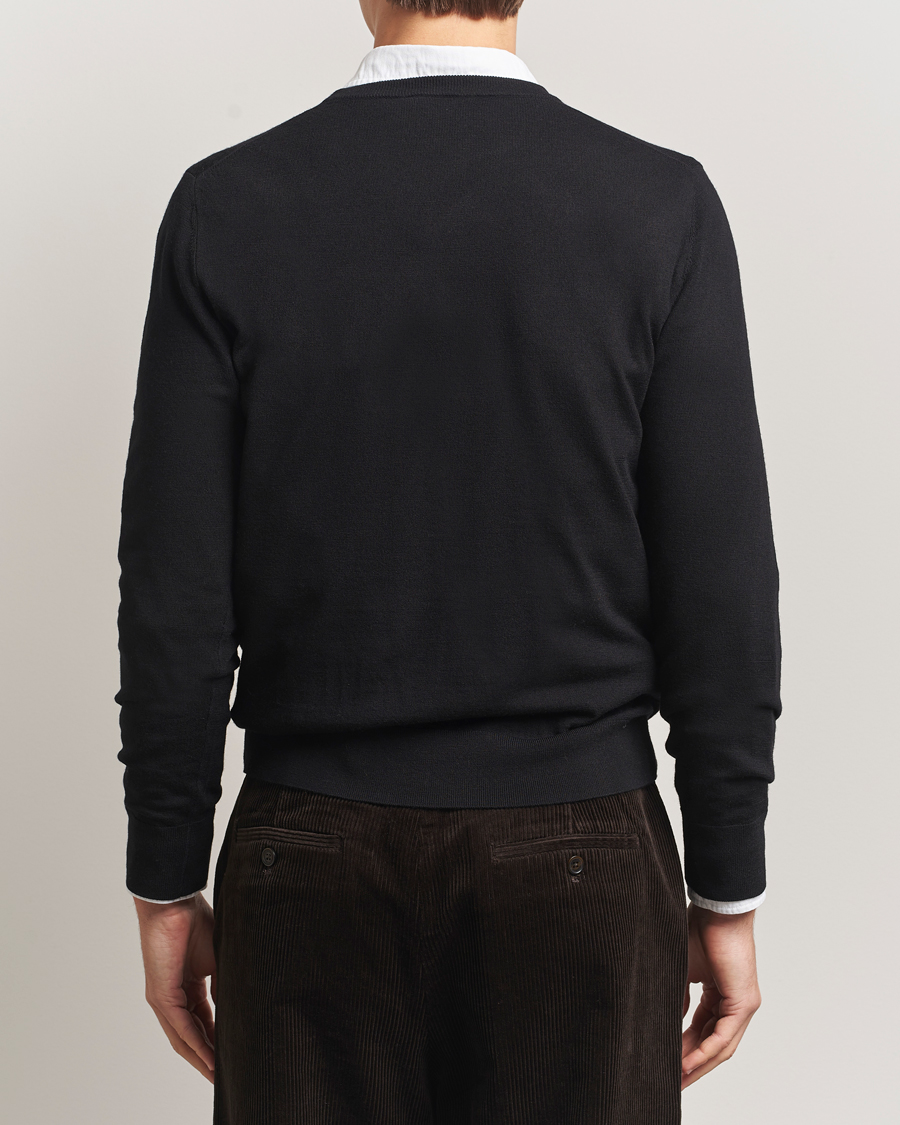 Men | Sweaters & Knitwear | Filippa K | Merino Round Neck Sweater Black