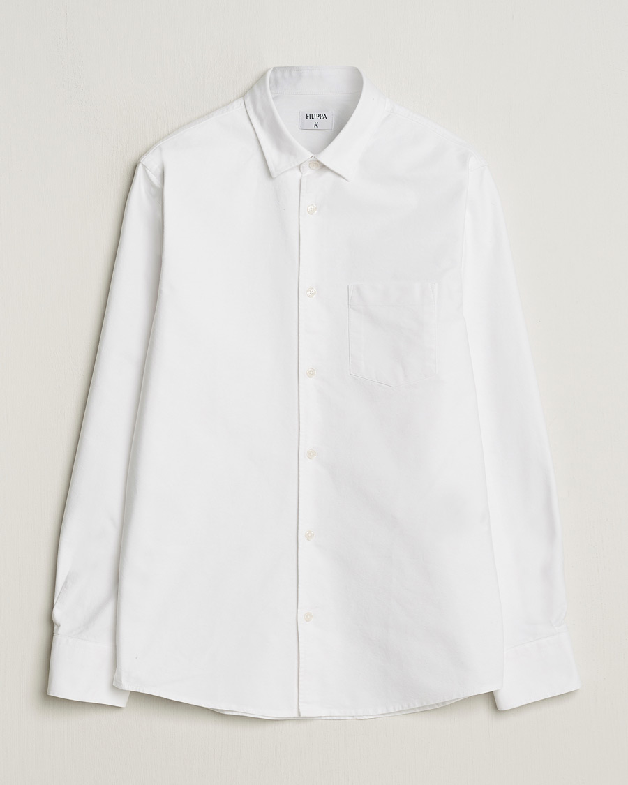 Men | Shirts | Filippa K | Tim Oxford Shirt White