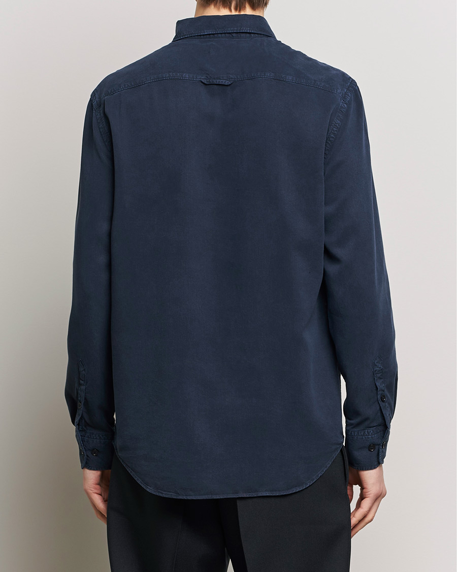 Men | Shirts | Filippa K | Zachary Lyocell Shirt Navy