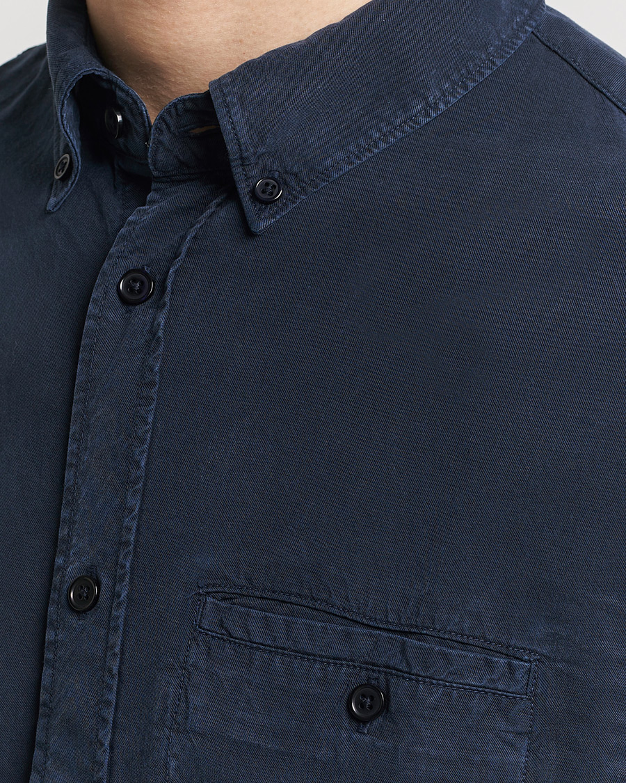 Men | Shirts | Filippa K | Zachary Lyocell Shirt Navy