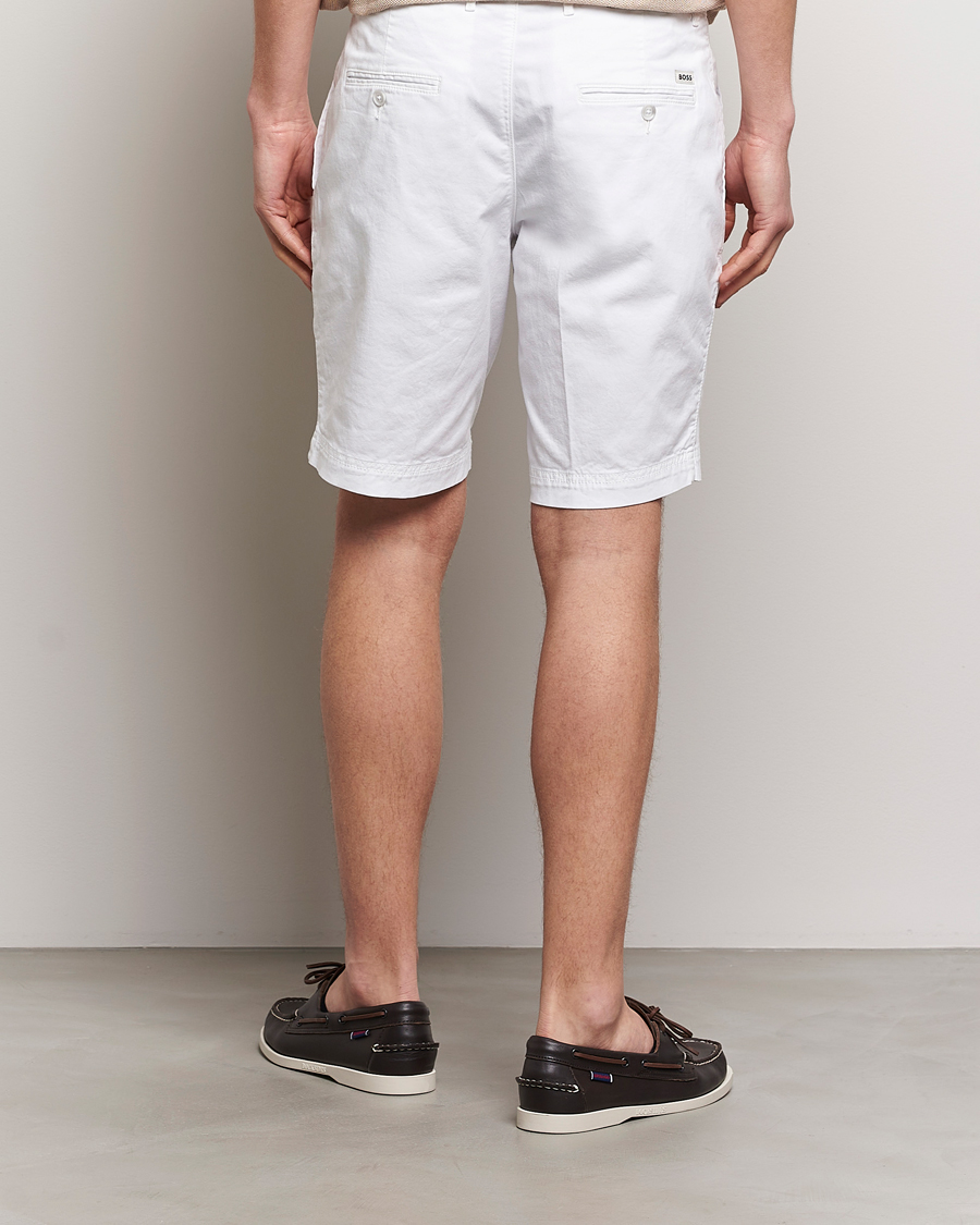 Men | Shorts | BOSS BLACK | Slice Cotton Shorts White
