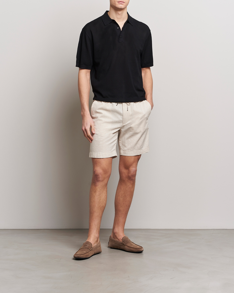 Men | Shorts | BOSS BLACK | Kane Drawstring Shorts Light Beige