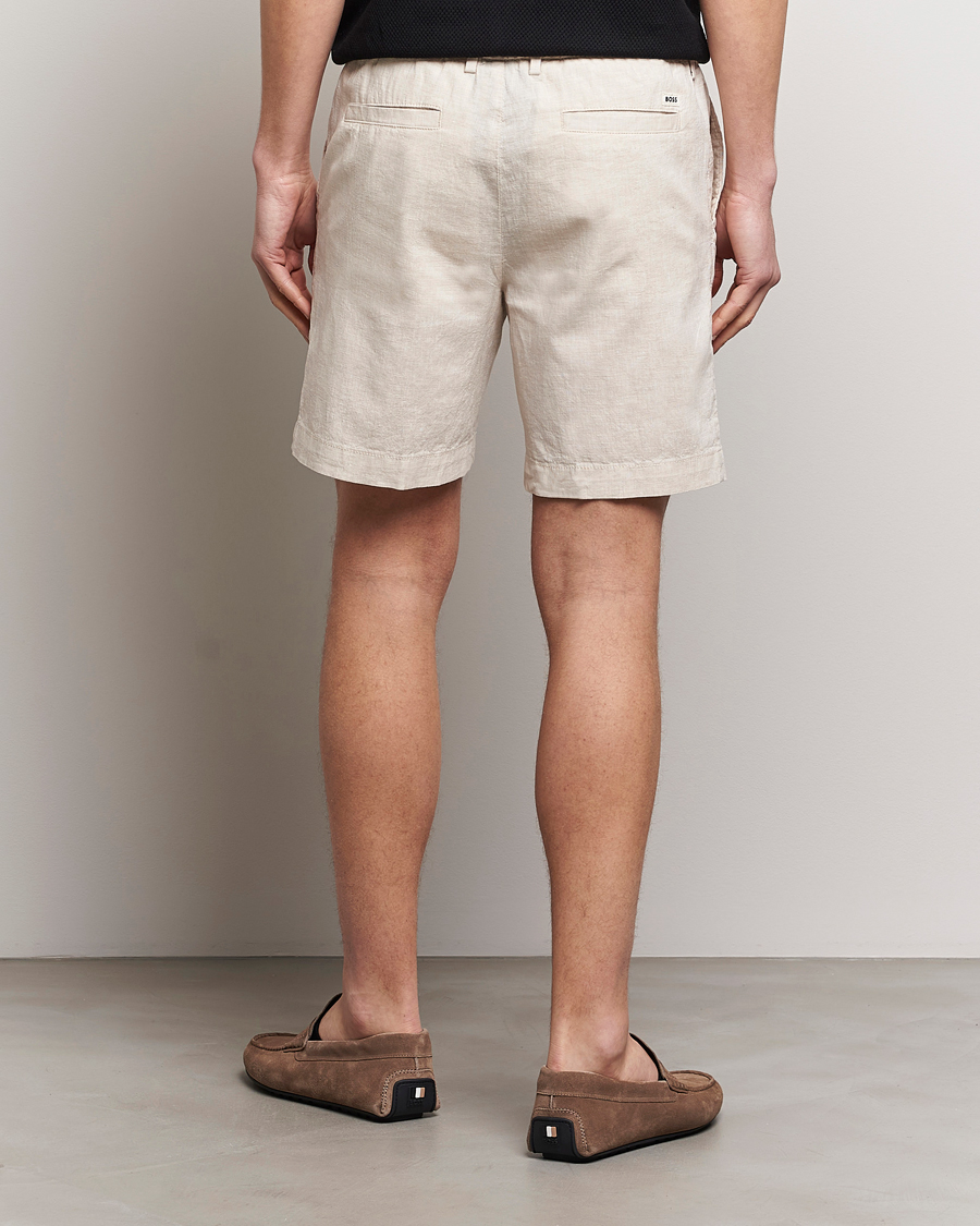 Men | Shorts | BOSS BLACK | Kane Drawstring Shorts Light Beige