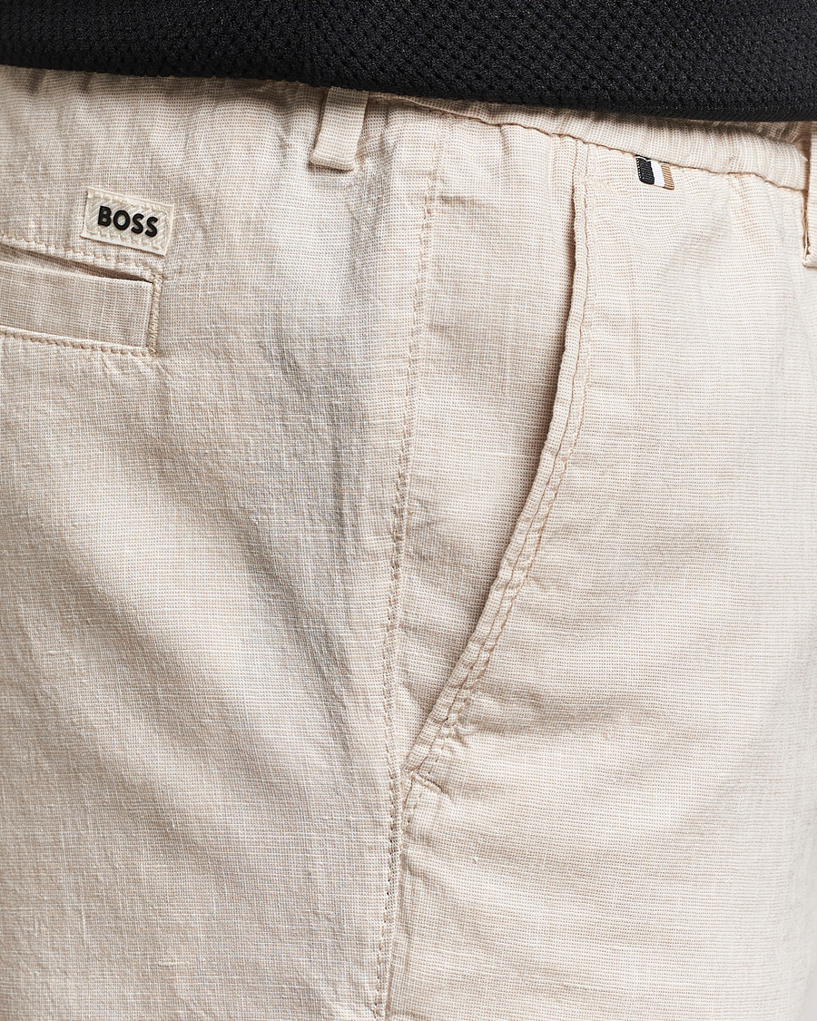 Men | Shorts | BOSS BLACK | Kane Drawstring Shorts Light Beige