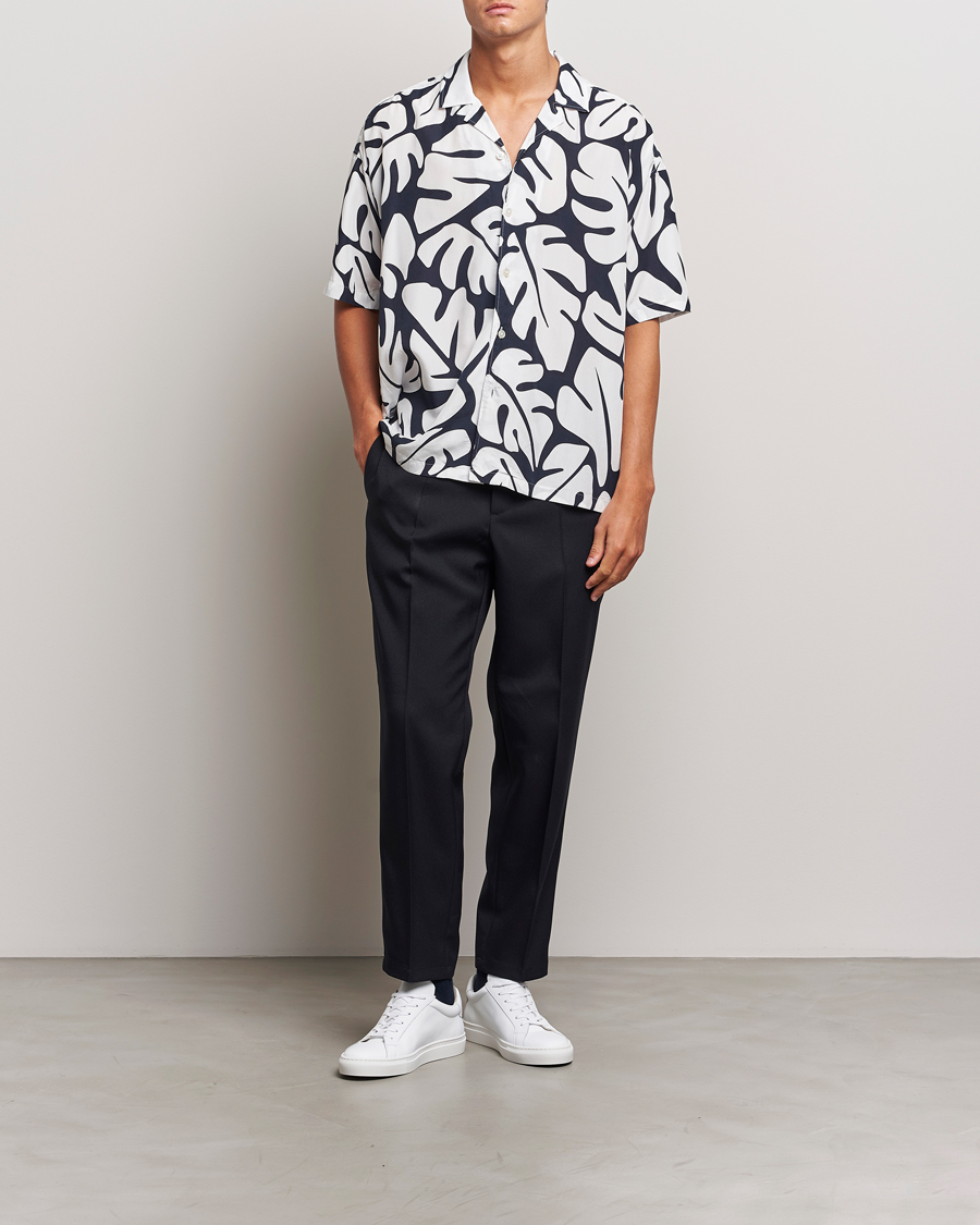 Men | Shirts | BOSS BLACK | Drew Short Sleeve Shirt Dark Blue