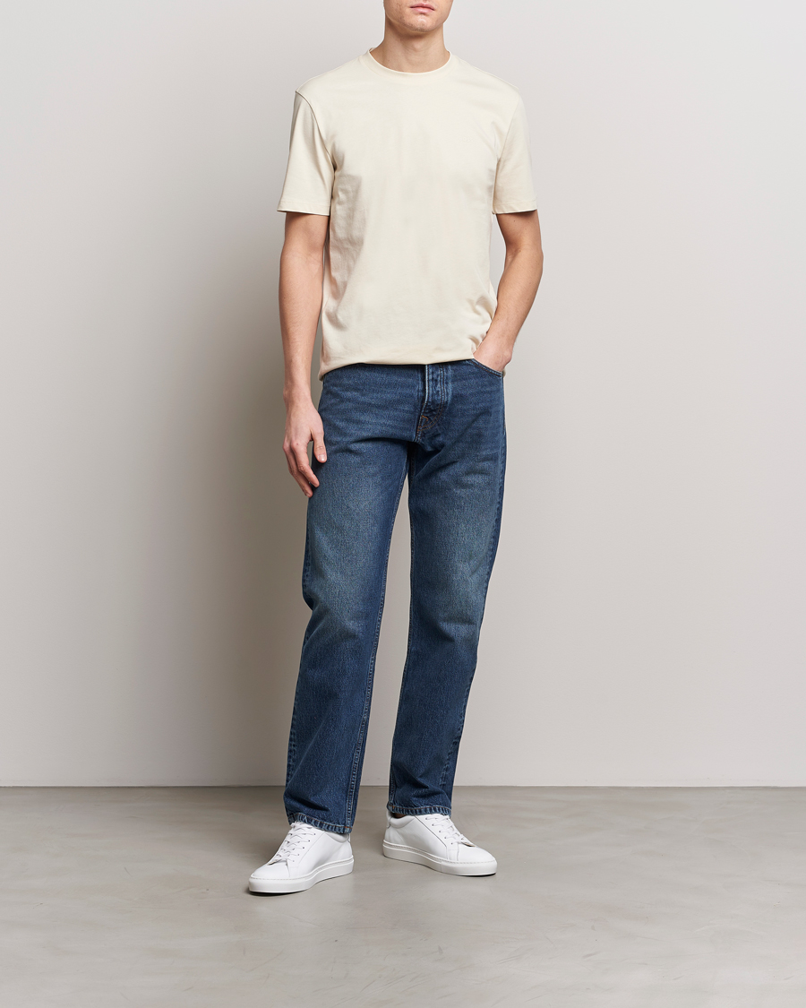 Men | T-Shirts | BOSS BLACK | Thompson Crew Neck T-Shirt Open White
