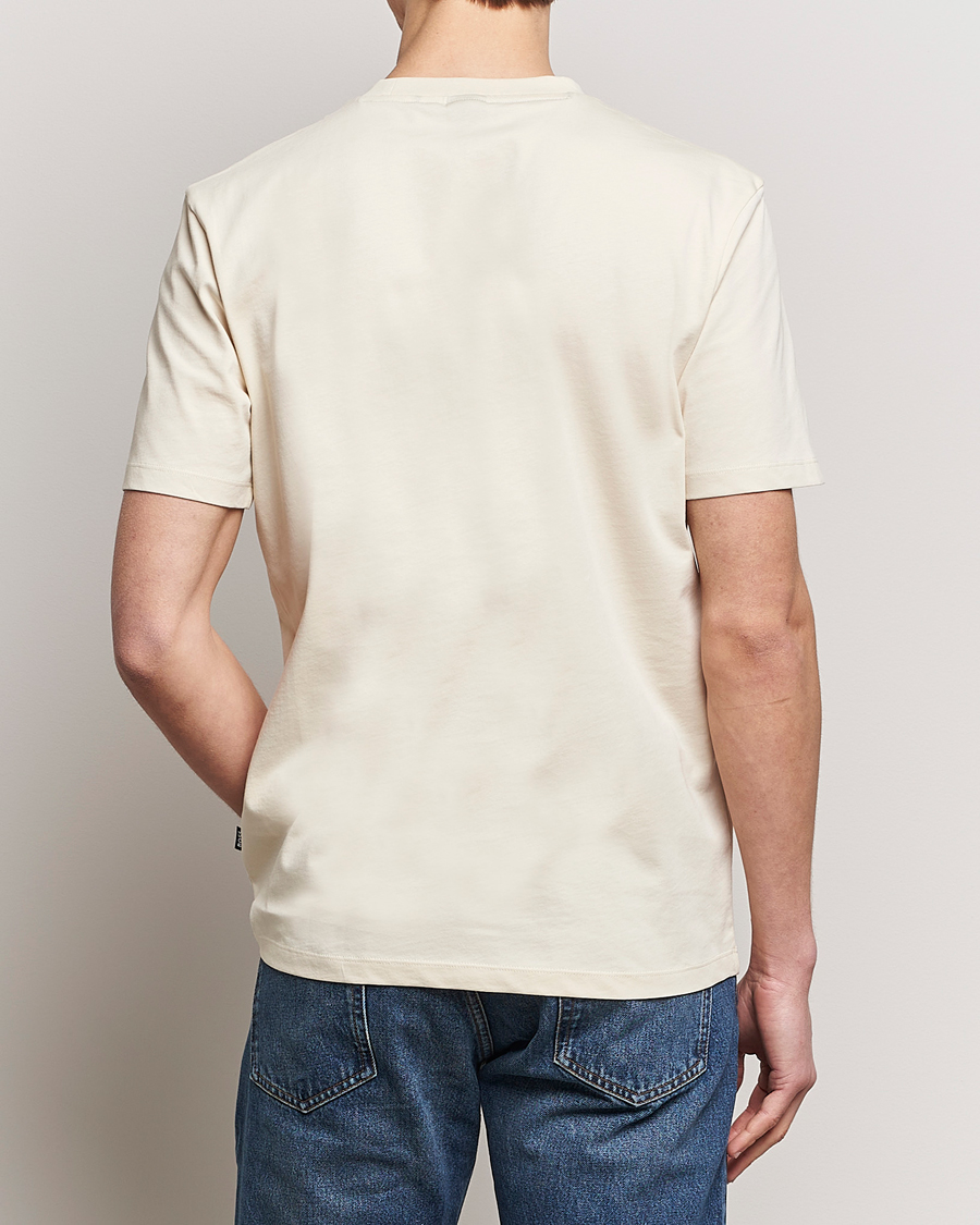 Men | T-Shirts | BOSS BLACK | Thompson Crew Neck T-Shirt Open White