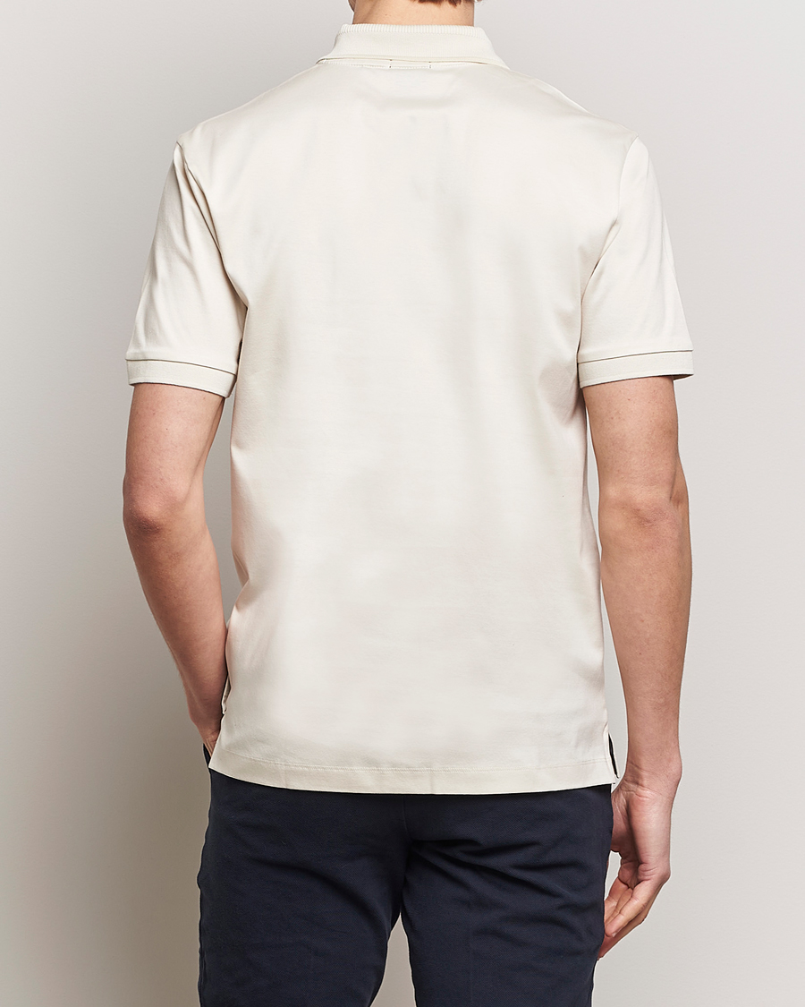 Men | Polo Shirts | BOSS BLACK | Polston Half Zip Polo Open White