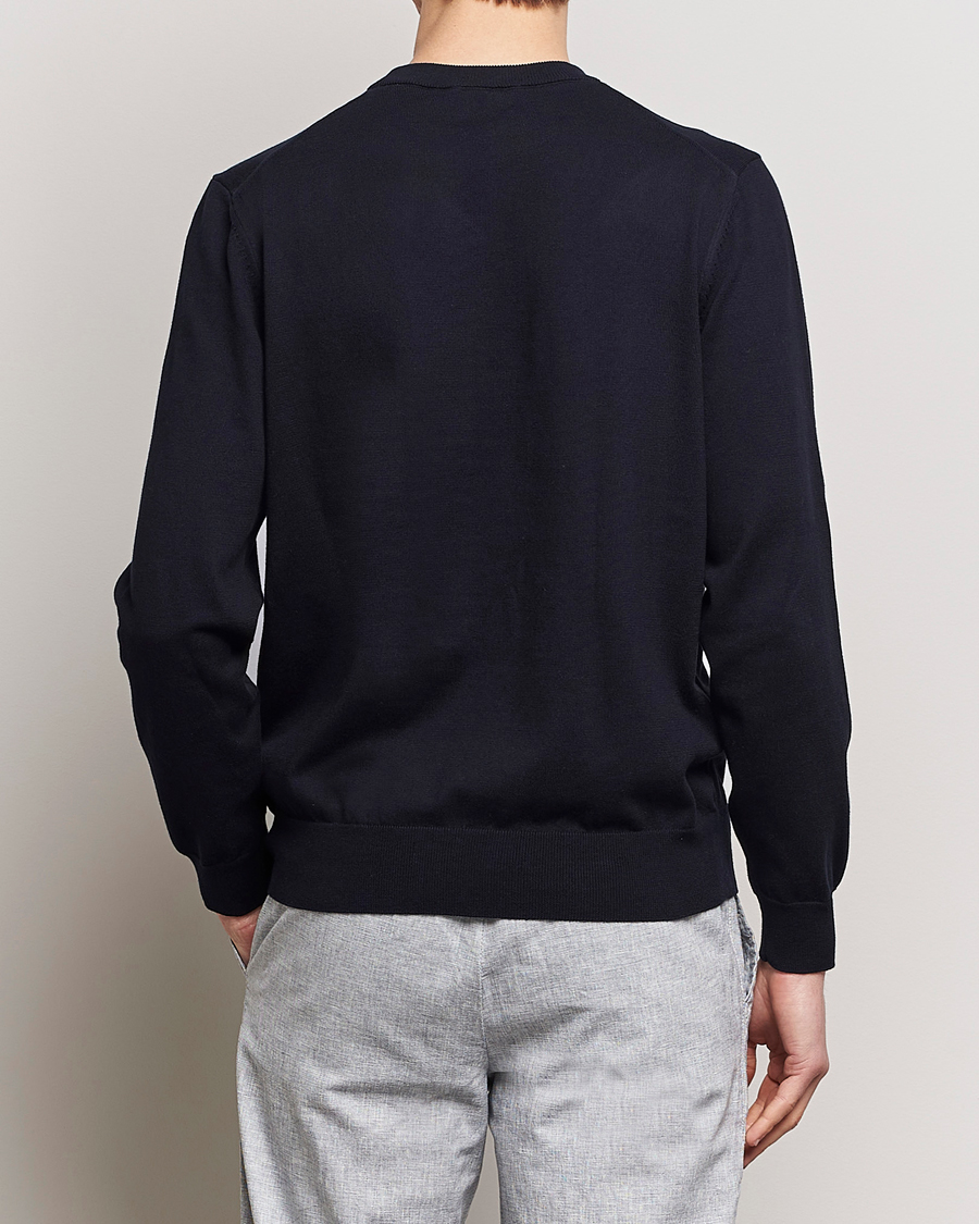 Men | Sweaters & Knitwear | BOSS BLACK | Pacas Crew Neck Pullover Dark Blue