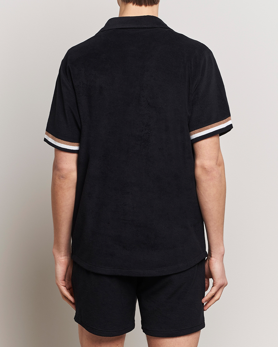 Men | Shirts | BOSS BLACK | Short Sleeve Terry Shirt Black