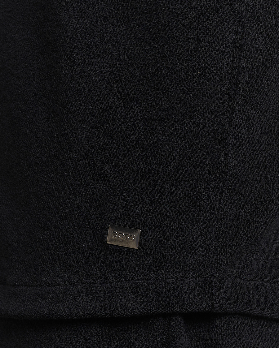 Men | Shirts | BOSS BLACK | Short Sleeve Terry Shirt Black