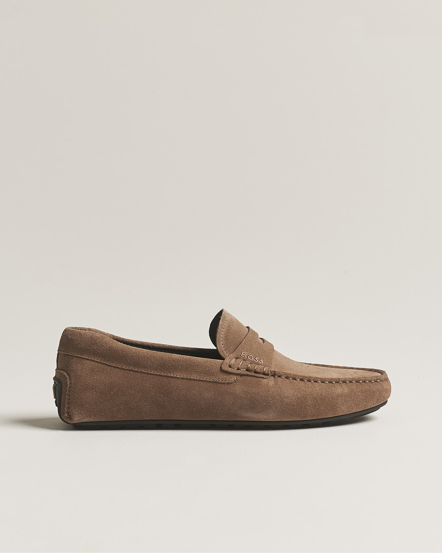 Men | BOSS BLACK Noel Car Shoe Suede Medium Beige | BOSS BLACK | Noel Car Shoe Suede Medium Beige