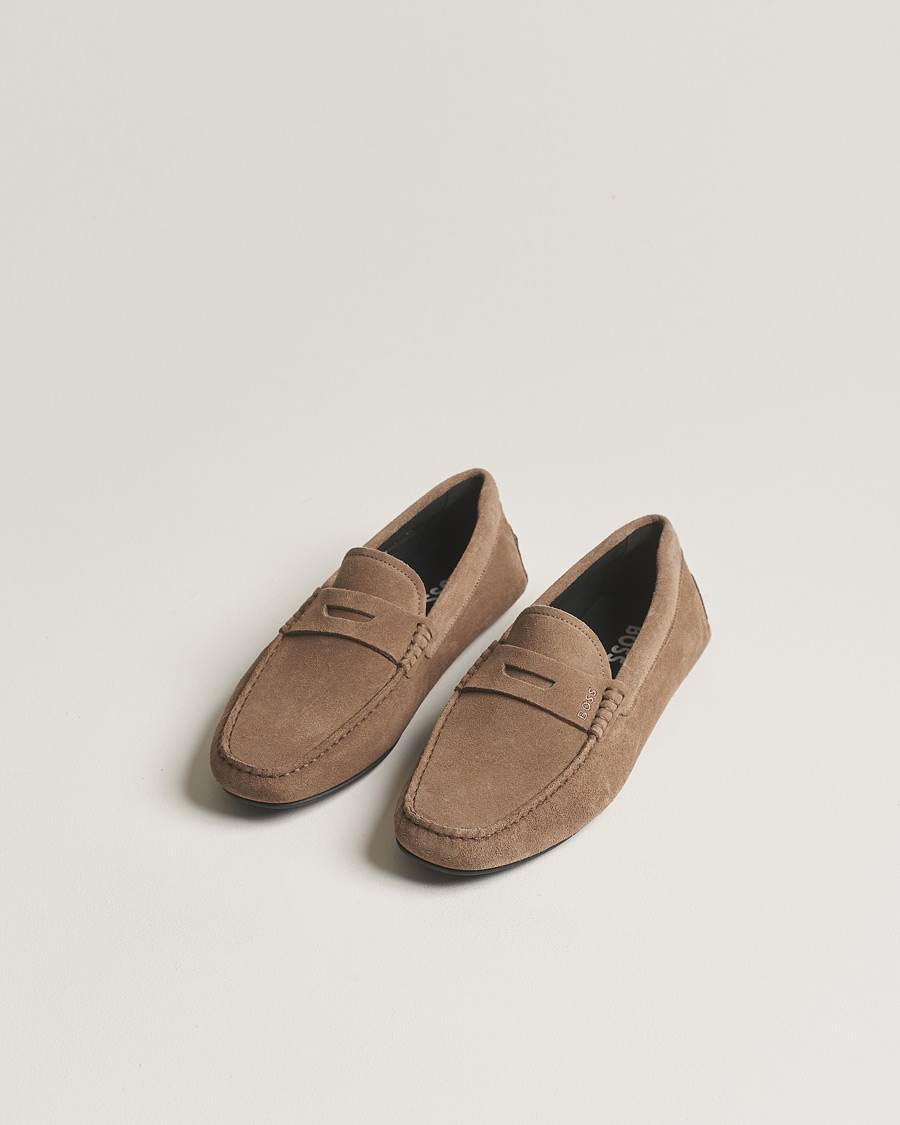 Men | BOSS BLACK Noel Car Shoe Suede Medium Beige | BOSS BLACK | Noel Car Shoe Suede Medium Beige