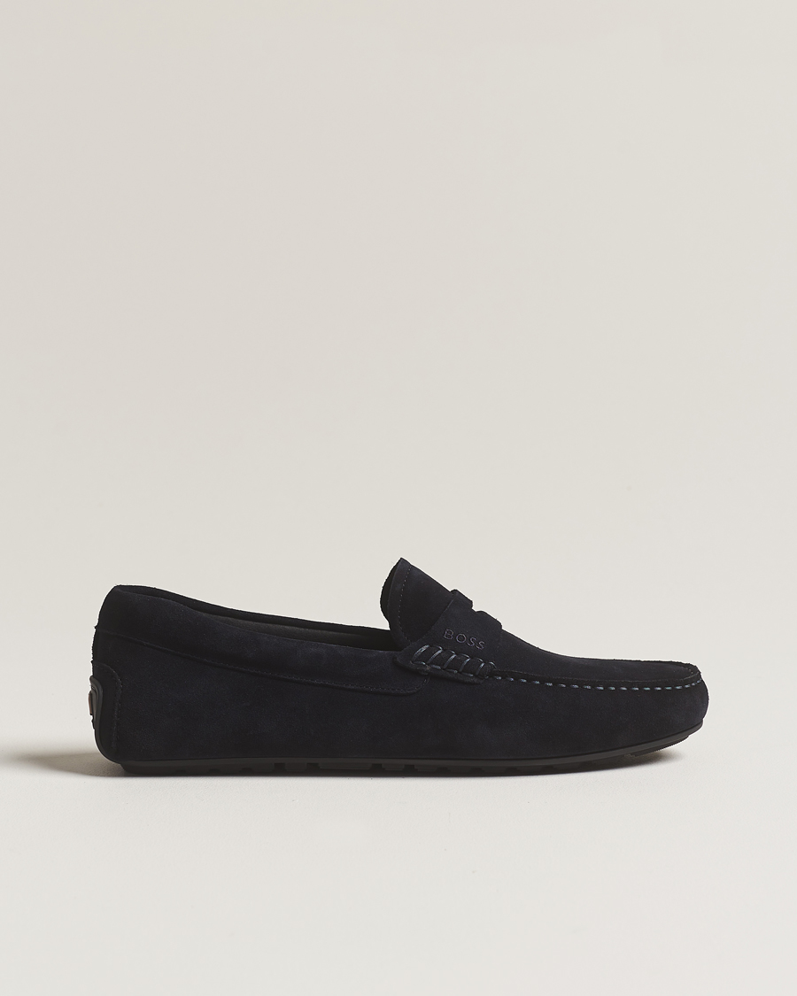 Men | BOSS BLACK Noel Car Shoe Suede Dark Blue | BOSS BLACK | Noel Car Shoe Suede Dark Blue