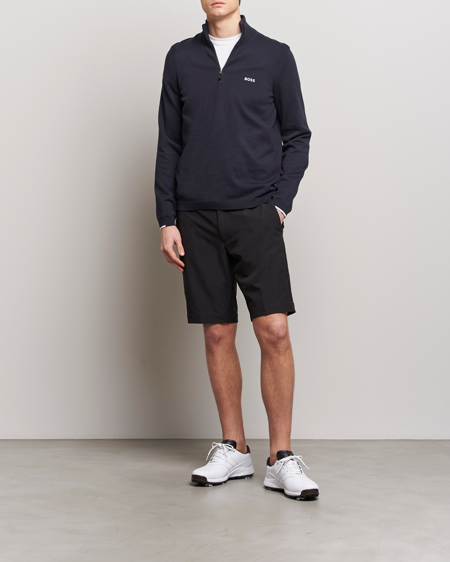Men | Shorts | BOSS GREEN | Commuter Golf Shorts Black