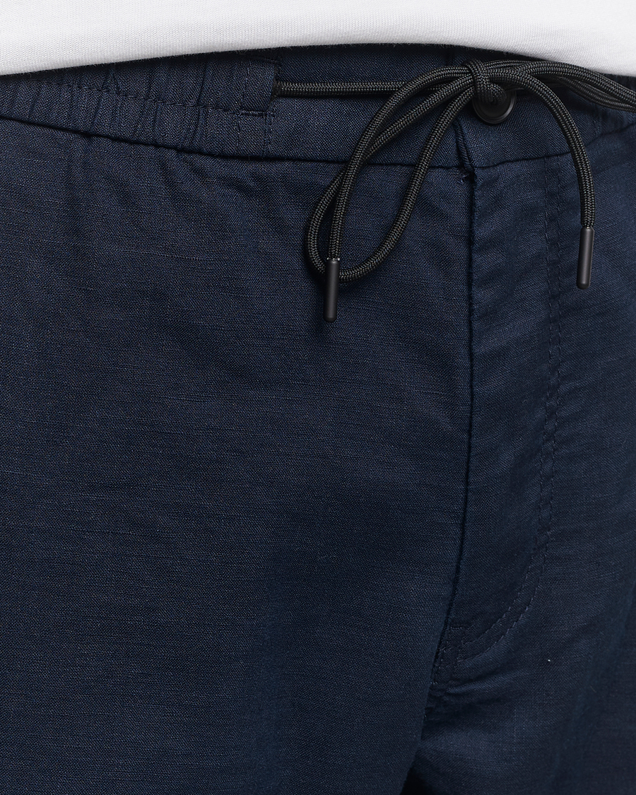 Men | Trousers | BOSS ORANGE | Sanderson Linen Pants Dark Blue