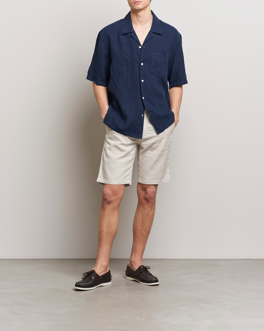 Men | Shorts | BOSS ORANGE | Tapered Chino Drawstring Shorts Light Beige