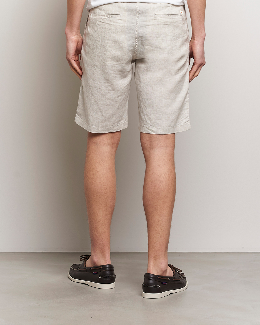 Men | Shorts | BOSS ORANGE | Tapered Chino Drawstring Shorts Light Beige