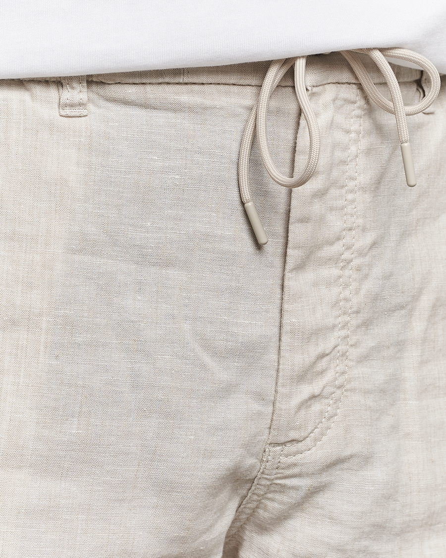 Men | Shorts | BOSS ORANGE | Tapered Chino Drawstring Shorts Light Beige