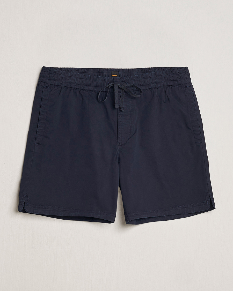 Men | Shorts | BOSS ORANGE | Sandrew Cotton Shorts Dark Blue