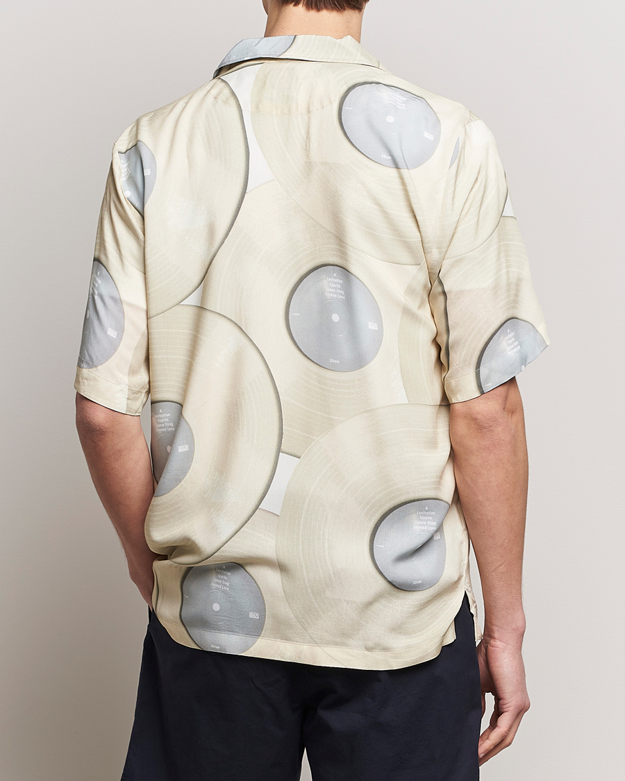 Men | Shirts | BOSS ORANGE | Rayer Short Sleeve Printed Shirt Light Beige