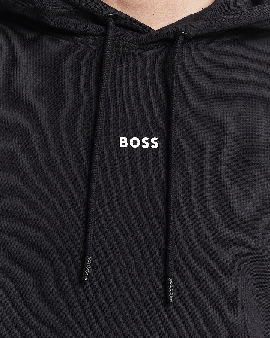 Men | Sweaters & Knitwear | BOSS ORANGE | WeSmall Logo Hoodie Black