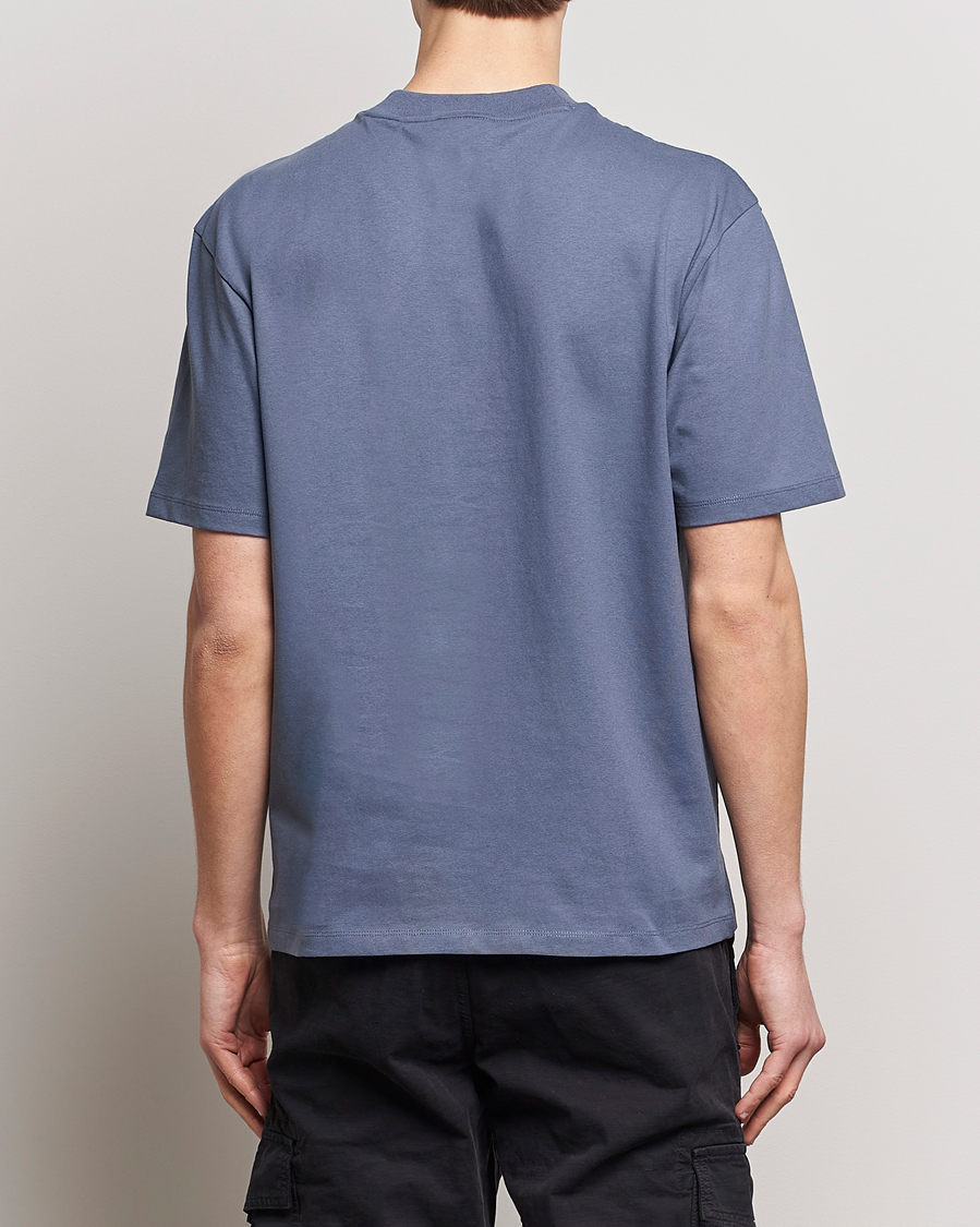 Men | T-Shirts | HUGO | Dapolino Crew Neck T-Shirt Open Blue