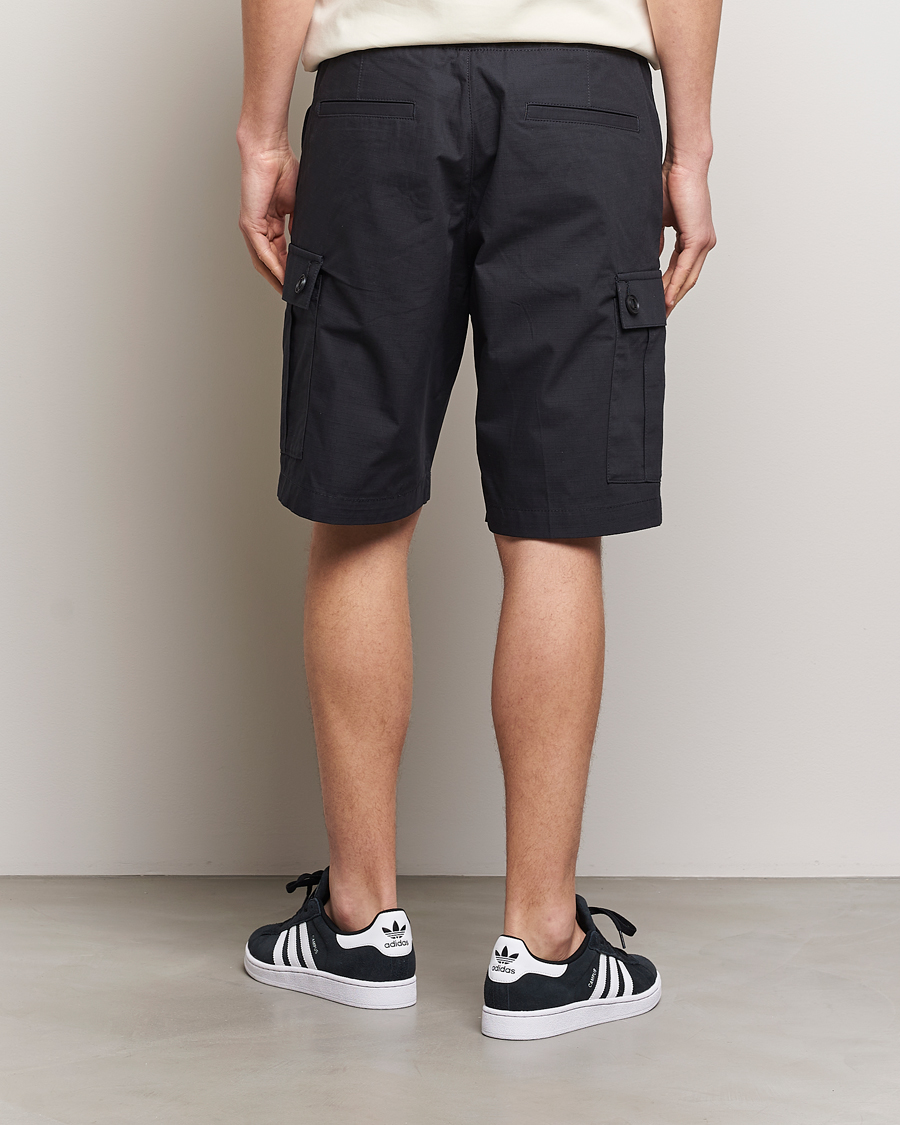 Men | Shorts | HUGO | Garlio Cotton Cargo Shorts Black