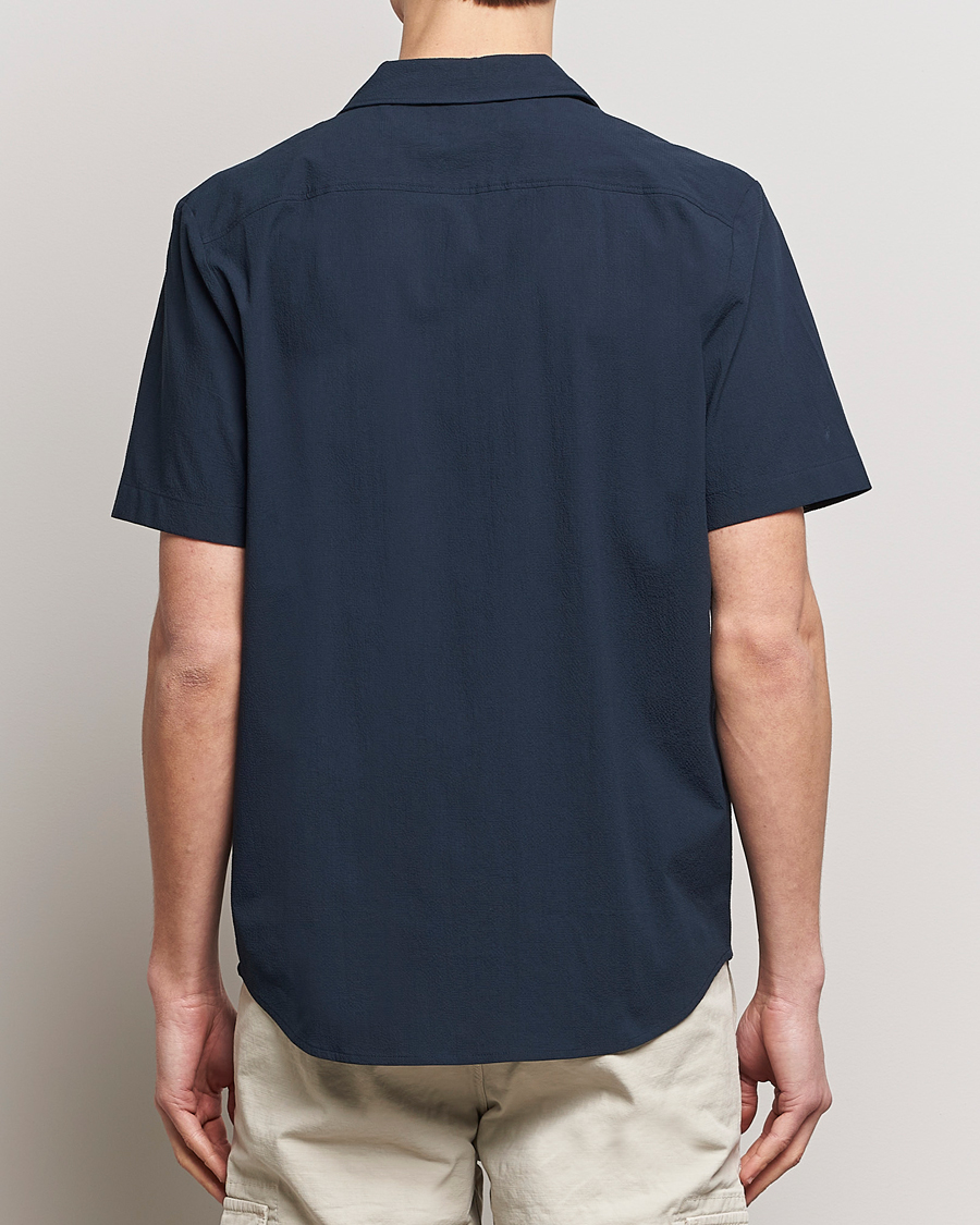Men | Shirts | HUGO | Ellino Short Sleeve Shirt Dark Blue