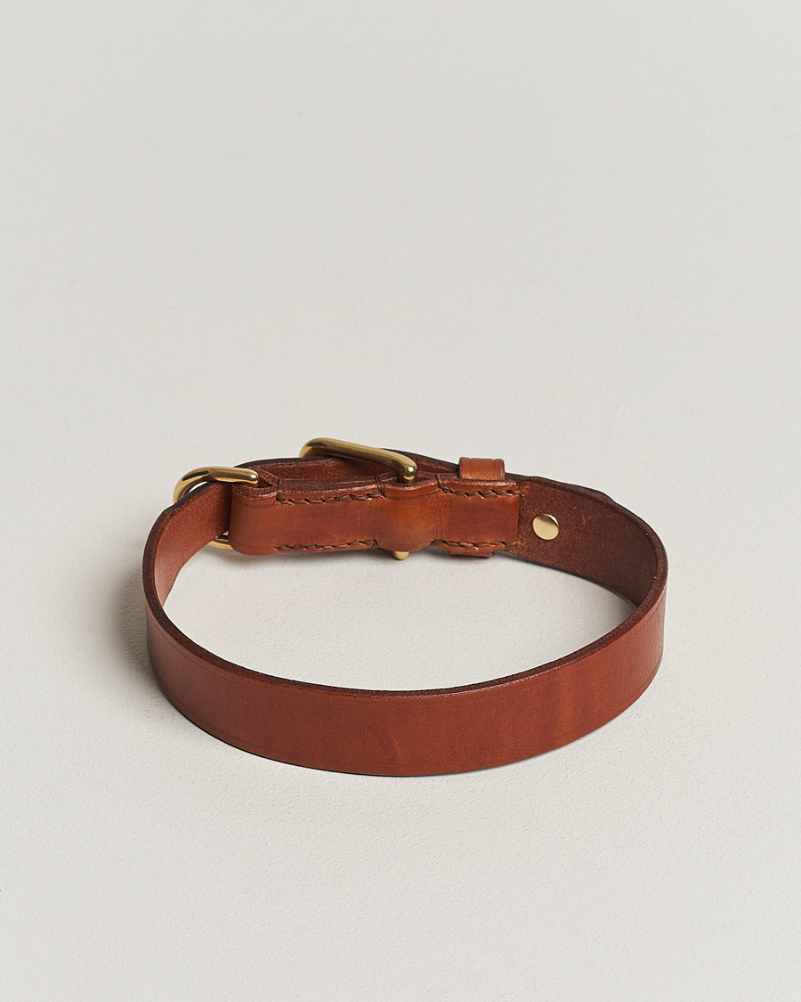 Men | Dog Accessories | Tärnsjö Garveri | Leather Dog Collar Light Brown