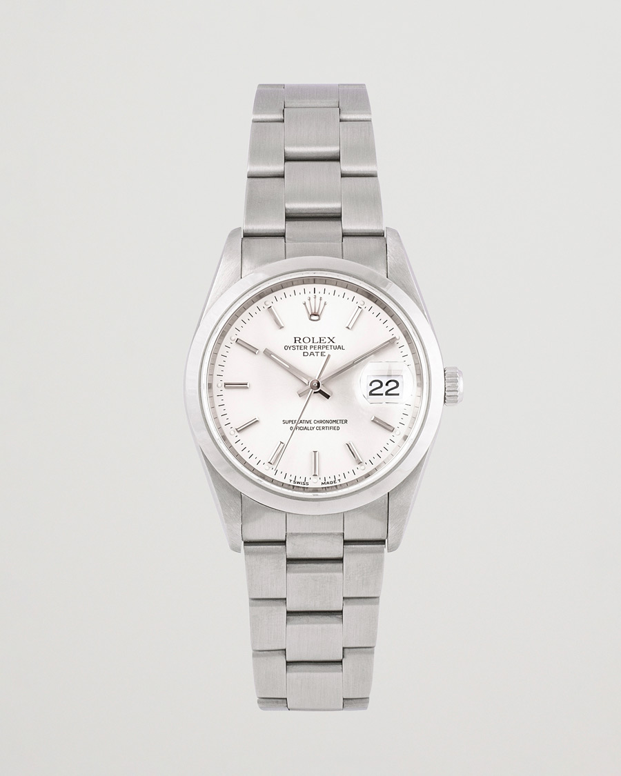 Men | Rolex Pre-Owned Date 15200 Oyster Perpetual Silver | Rolex Pre-Owned | Date 15200 Oyster Perpetual Silver
