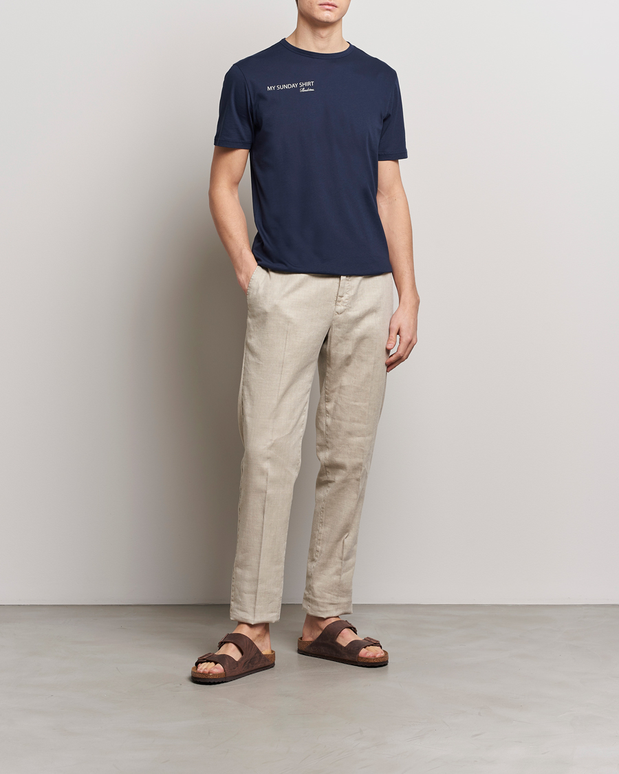 Men | T-Shirts | Stenströms | Sunday T-shirt Navy